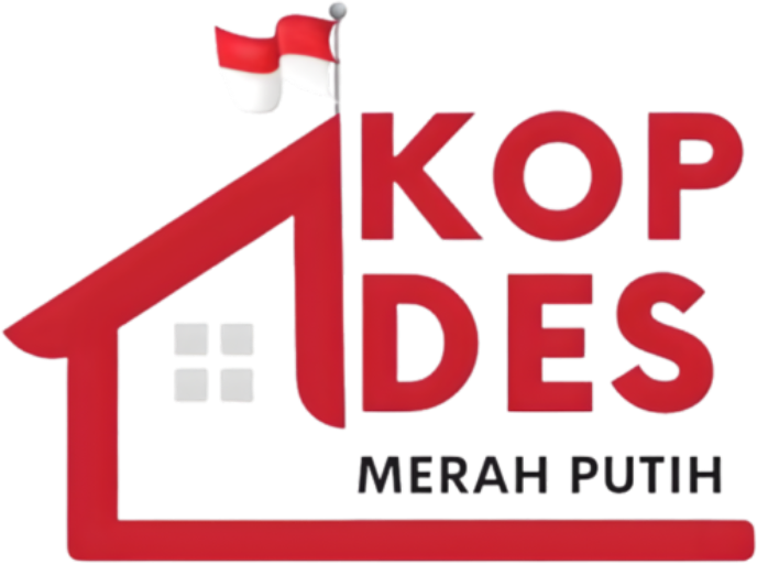 Logo program Koperasi Desa Merah Putih; bukan identitas resmi portal ini